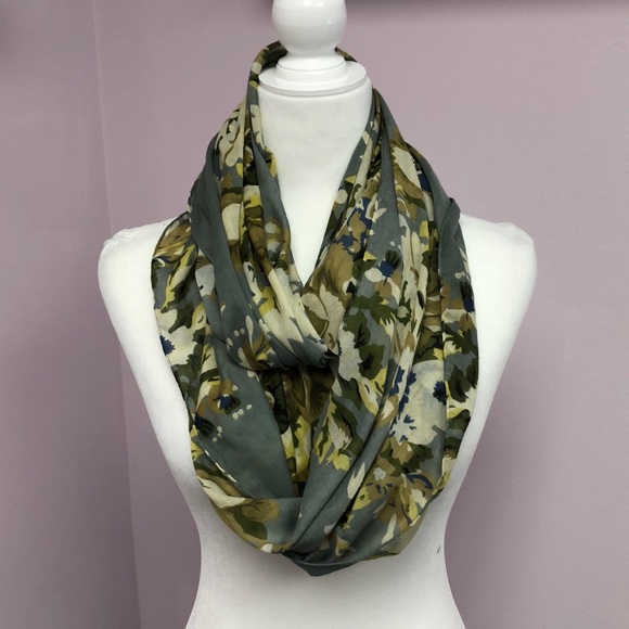 J. Jill Accessories - J.Jill Lightweight Floral Spring Infinity Scarf